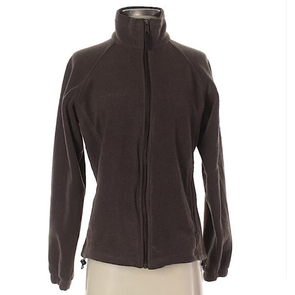 Columbia Brown Fleece Full Zip Jacket - Picture 1 of 11